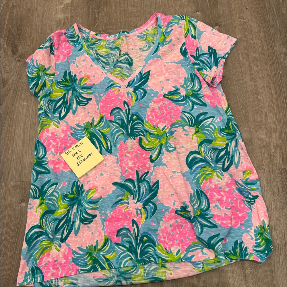 Lilly Pulitzer Pink Graphic Etta T-Shirt